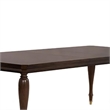 Raam Extendable Dining Table- Turned Legs- Cherry Brown 76-94 Inch