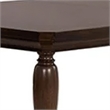Raam Extendable Dining Table- Turned Legs- Cherry Brown 76-94 Inch