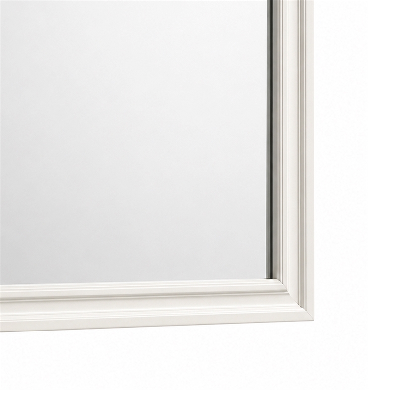 Hezi Dresser Mirror- Glam White- Multi Layer Molded Frame- 36x41