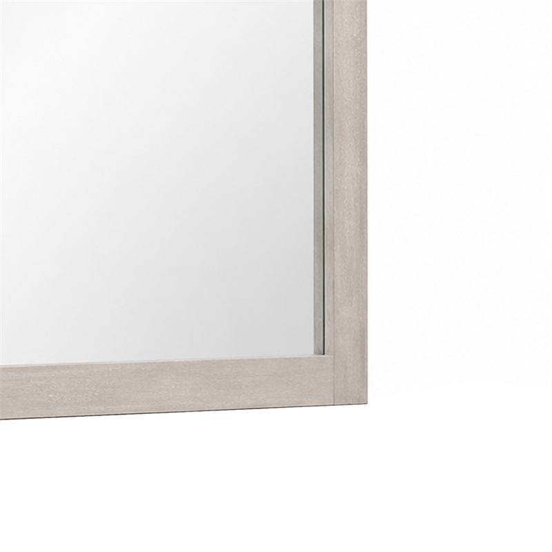 Hezi Dresser Mirror- Glam White- Multi Layer Molded Frame- 41x42