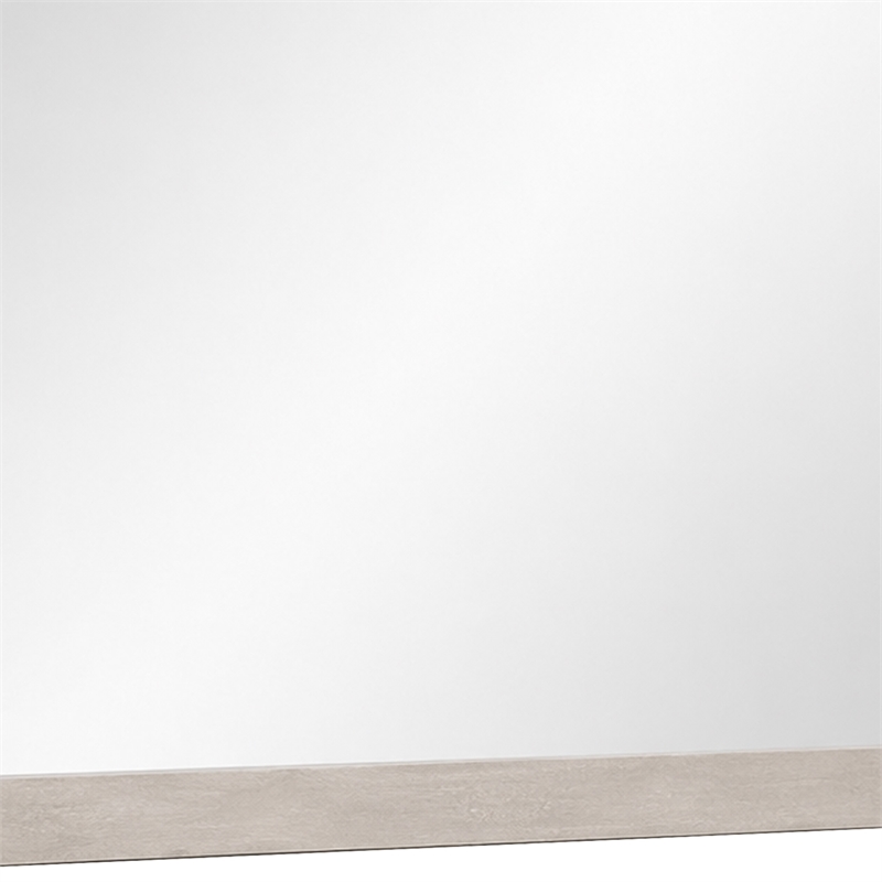 Hezi Dresser Mirror- Glam White- Multi Layer Molded Frame- 41x42