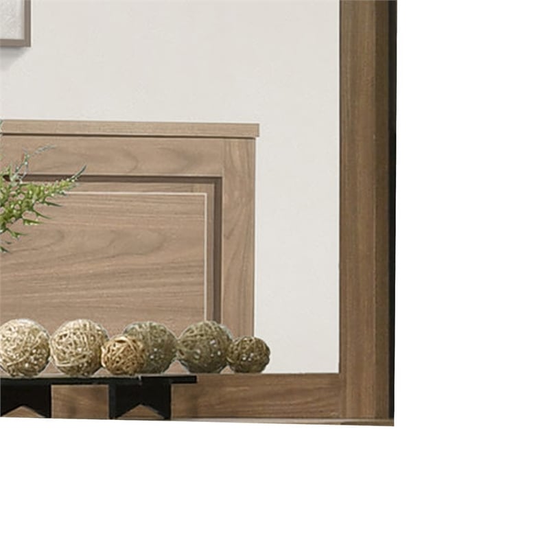 Pize Dresser Mirror-  Walnut Brown- 39x39 Landscape Frame
