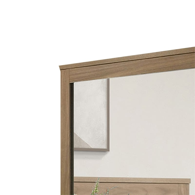 Pize Dresser Mirror-  Walnut Brown- 39x39 Landscape Frame