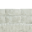 Jeya Manual Recliner Sofa- Wide Wale Light Gray Faux Fur- 83 Inch