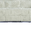 Jeya Manual Recliner Sofa- Wide Wale Light Gray Faux Fur- 83 Inch