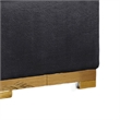Vysa Loveseat with 2 Pillows- Barrel Back- Gold Base- 68 Inch Black