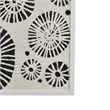 Wren Wall Art with Abstract Patterns- White Frame- Natural Fiber 32 Inch