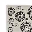 Wren Wall Art with Abstract Patterns- White Frame- Natural Fiber 32 Inch