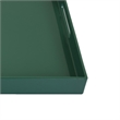 Diana Serving Tray with Integrated Handles- Green Polyurethane 19x14
