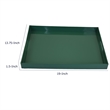 Diana Serving Tray with Integrated Handles- Green Polyurethane 19x14