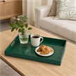 Diana Serving Tray with Integrated Handles- Green Polyurethane 19x14