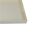 Diana Serving Tray with Integrated Handles- White Polyurethane 19x14