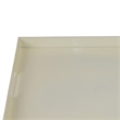 Diana Serving Tray with Integrated Handles- White Polyurethane 19x14