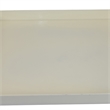 Diana Serving Tray with Integrated Handles- White Polyurethane 19x14