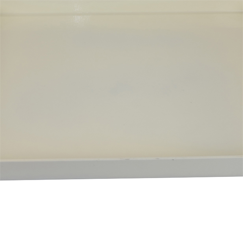 Diana Serving Tray with Integrated Handles- White Polyurethane 19x14