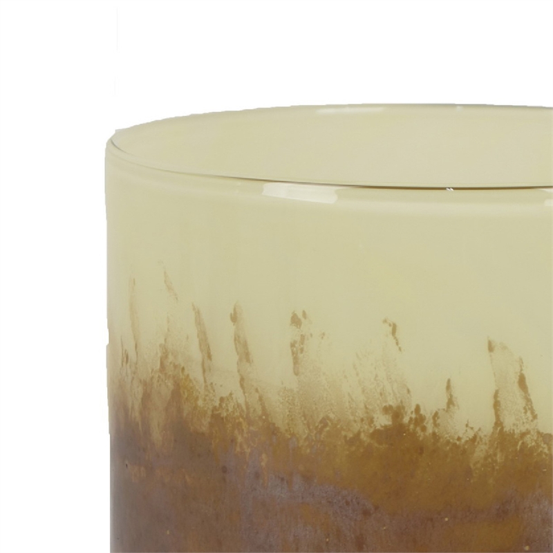 Sophie Vase with Frosted Gradient- Speckled Base- Multi-Tone Glass 9 Inch
