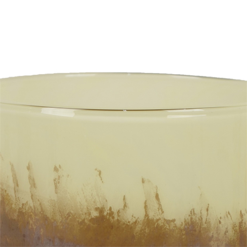 Sophie Vase with Frosted Gradient- Speckled Base- Multi-Tone Glass 9 Inch
