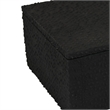 Suzie Decorative Box- Lid and Storage- Textured Black Resin 12 Inch