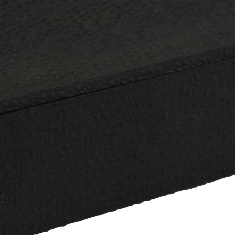 Suzie Decorative Box- Lid and Storage- Textured Black Resin 12 Inch