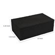 Suzie Decorative Box- Lid and Storage- Textured Black Resin 12 Inch