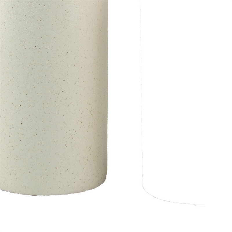 Decorative Flower Vase- Farmhouse Milk Jug Style- 17 Inch White Ceramic