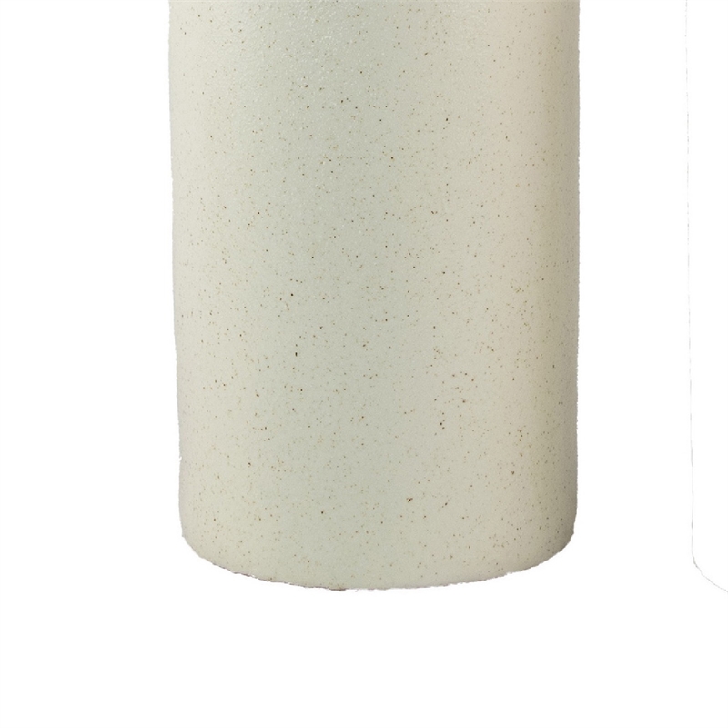 Decorative Flower Vase- Farmhouse Milk Jug Style- 17 Inch White Ceramic