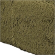 Appi Modular Armless Chair- Compressed Foam Fill Olive Green Faux Fur