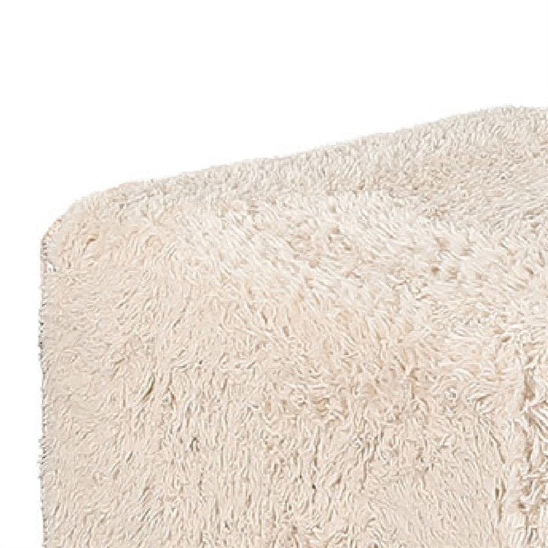 Appi Modular Square Ottoman- Compressed Foam- Sand Beige Faux Fur 27 Inch