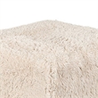 Appi Modular Square Ottoman- Compressed Foam- Sand Beige Faux Fur 27 Inch