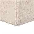 Appi Modular Square Ottoman- Compressed Foam- Sand Beige Faux Fur 27 Inch