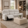 Appi Modular Square Ottoman- Compressed Foam- Sand Beige Faux Fur 27 Inch