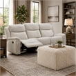Appi Modular Square Ottoman- Compressed Foam- Sand Beige Faux Fur 27 Inch