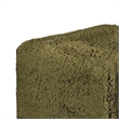 Appi Modular Square Ottoman- Compressed Foam- Olive Green Faux Fur 27 Inch