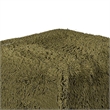 Appi Modular Square Ottoman- Compressed Foam- Olive Green Faux Fur 27 Inch