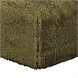 Appi Modular Square Ottoman- Compressed Foam- Olive Green Faux Fur 27 Inch