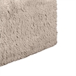 Appi Modular Square Ottoman- Compressed Foam- Taupe Brown Faux Fur 27 Inch