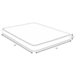 Nyon Full Mattress- Quilted Foam- Tight Top- White Bamboo Cover 7 Inch