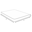Nyon Queen Mattress- Quilted Foam- Tight Top- White Bamboo Cover 7 Inch