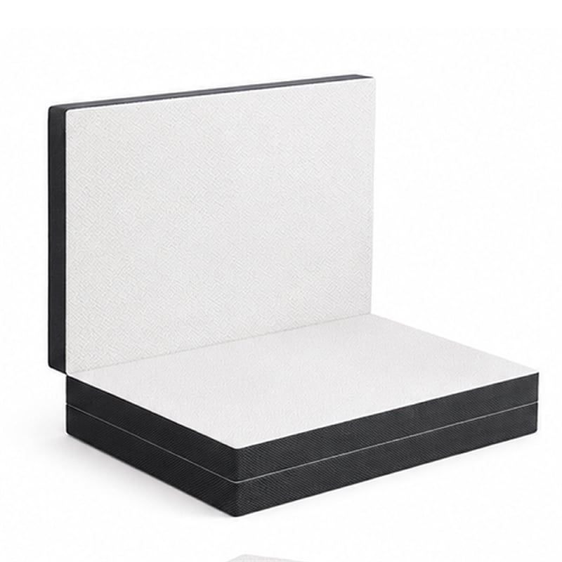 Lesa Queen Size Mattress Topper- Gel Infused Trifold Memory Foam- 4 Inch