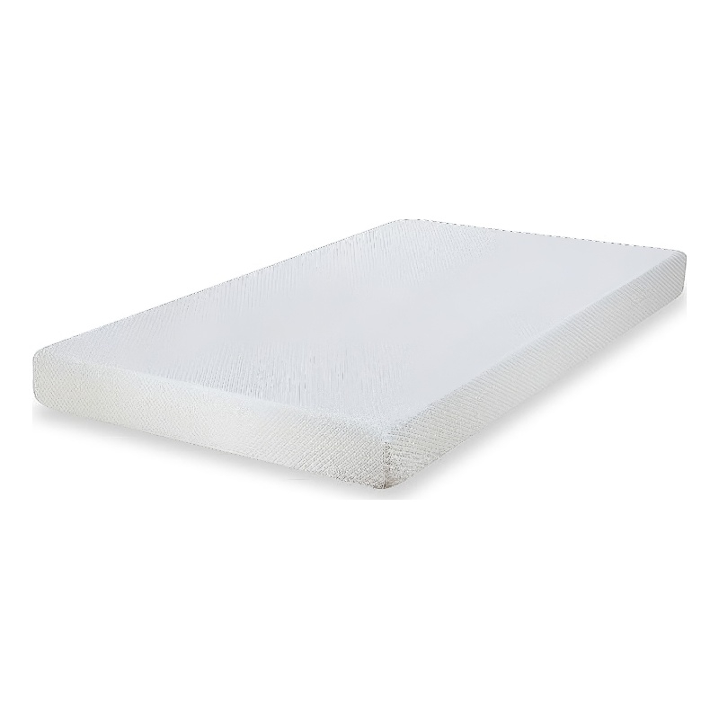 Aysa Full Size Mattress- Memory Foam- White Polyester Cover- 6 Inch