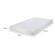 Aysa California King Mattress- Memory Foam- White Polyester- 8 Inch