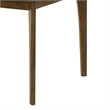Stan Rectangular Dining Table- Flared Legs- Smoke Walnut Brown 63 Inch
