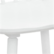 Anna Counter Stool Chair Set of 2- Curved Spindle Back- Footrests- White