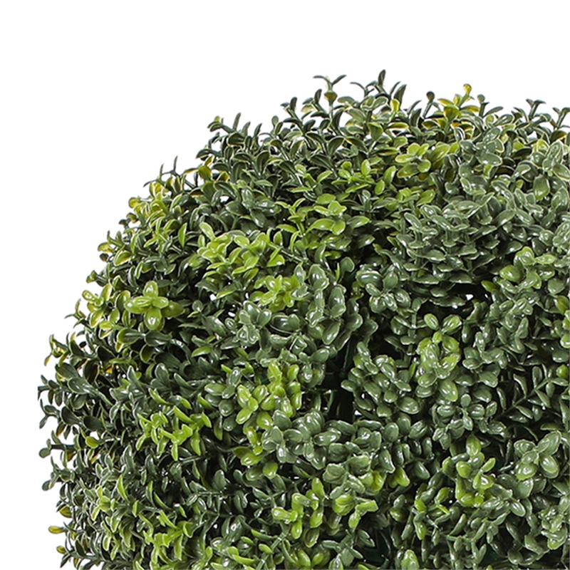 Marcy Artificial Topiary Plants Set- 114 Poly Silk Lifelike Leaves 18 Inch