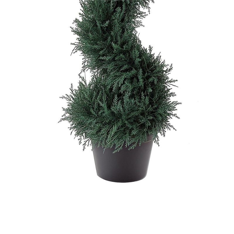 Celia Artificial Cedar Spiral Topiary Tree- Lifelike Poly Silk 36 Inch