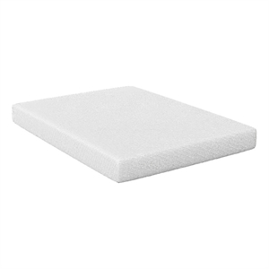 Aysa Full Size Mattress- Memory Foam- White Polyester Cover- 10 Inch