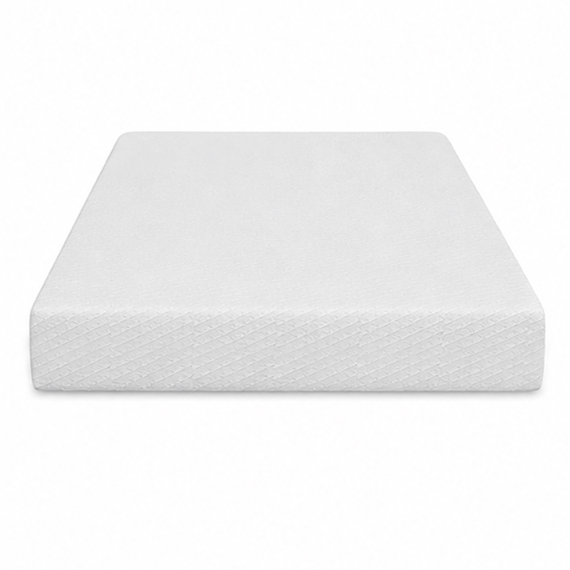 Aysa Queen Size Mattress- Memory Foam- White Polyester Cover- 10 Inch