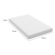 Aysa Twin Size Mattress- Memory Foam- White Polyester Cover- 10 Inch