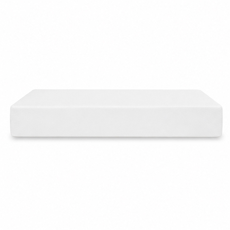 Aysa King Size Mattress- Memory Foam- White Polyester Cover- 12 Inch