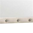 Rex Dresser Mirror- Beige Upholstery- Crystal Accent Camelback Frame- 22x30